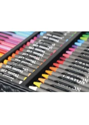Generic-168pcs Deluxe Art Set Drawing &amp; Painting Kit with Markers Color Pencils Crayons Oil Pastels Watercolor Cakes Storage Case and Accessories Art Supplies for Children Beginners Students