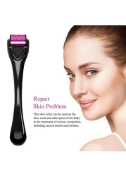 Derma Roller for Hair Growth, Skin Tightening, Beard Care, Acne Scars, and Stretch Marks Microneedling Roller for Face, Scalp &amp; Beard Easy-to-Use Skincare Tool
