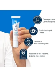 CeraVe Eye Repair Cream Under Eye Cream for Dark Circles and Puffiness Delicate Skin Under Eye Area with Hyaluronic acid and Ceramides Non-comedogenic, Fragrance Free 0.5Oz, 14 ML
