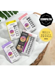 KISS imPRESS False Eyelashes Lash Clusters Falsies Elegant Volume 12mm14mm Includes 12 pieces of prebonded lashes Contact Lens Friendly Easy to Apply Reusable Strip Lashes