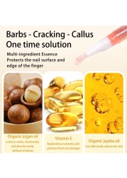 Cuticle Oil Pen Sweet Almond Nail Growth Serum and Repair Treatment Hydrating Oil for Dry Cuticles and Skin Cuticle Buddy Revitalize Nails with Radiant Nail Growth Oil (6pcs pens)