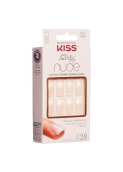 Kiss Salon Acrylic Nude Nails KNA03 Pink 28 PCS