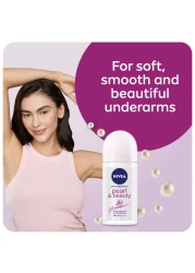 NIVEA Antiperspirant Roll-on for Women Pearl &amp; Beauty 50ml Pack of 2