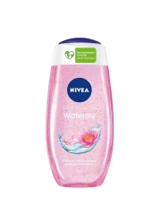NIVEA Shower Gel Body Wash Waterlily &amp; Oil with Caring Oil Pearls and Waterlily Scent 250ml Pack of 2