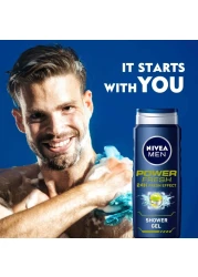 NIVEA MEN 3in1 Shower Gel Body Wash Power Fresh 24h Fresh Effect Citrus Scent 500ml