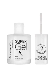 Rimmel London Super Gel French Manicure Nail Polish 090 Porcelain 12ml