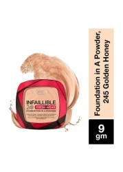 L&#39;Oreal Paris Infallible 24H Fresh Wear Foundation Powder 245 Golden Honey 9g