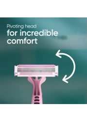 Gillette Simply Venus 3 Plus Disposable Razor Pink 8 Razors