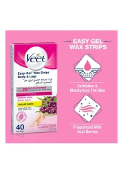 Veet Normal Skin Hair Removal Cold Wax Strips Pack of 40