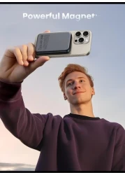 Radiotronics Magnetic Wireless Power Bank Fast Charging, 10000mAh MagSafe-Compatible Portable Charger PD 20W USB-C Battery Pack Compatible with iPhone 15/14/13/12 Plus/Pro/Pro Max/Min