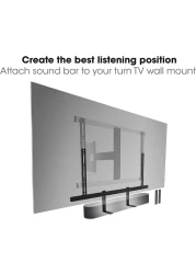 Vogel's Sound 3550 Universal Soundbar Mount Also Fits Bose 500/700 Sonos Arc/Beam/Playbar Samsung Sony LG And JBL For Vesa 100 To 600 Max. 14.3 Lbs (6,5 Kg)