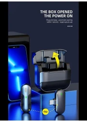 Radiotronics Wireless Lavalier Microphone Compatible for All Devices for YouTube/Reel/Shorts/Videos/Meeting/Teaching/Conference (K81 for Type-C and iPhone)