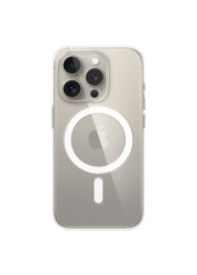 Apple Silicone Case Cover With MagSafe For iPhone 15 Pro Clear