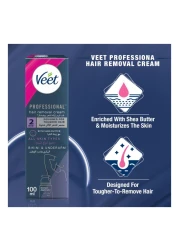 Veet Professional 2 Minute Bikini And Underarm Hair Removal Cream With Shea Butter All Skin Types 100ml