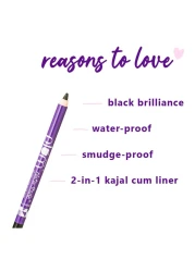 Plum NaturStudio All-Day-Wear 2-In-1 Kohl Kajal Black Brilliance With Sharpener 60g
