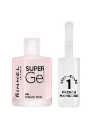 Rimmel London Super Gel French Manicure Nail Polish 91 English Rose 12ml