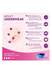 Fine Active Female Postpartum Diapers Large Size Pack Of 12 Pull-Ups