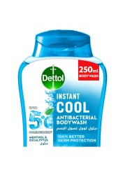 Dettol Cool Anti-Bacterial Body Wash Mint And Bergamot Blue 500ml+250ml