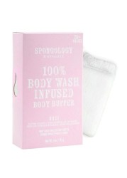 Spongology Body Buffer Rose 20 plus Wash Exfoliate Remove Dead Skin Cells 85gram