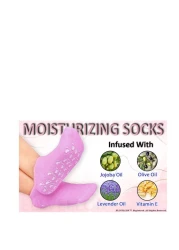 Moisturizing Socks for Softening Feet &amp; Relieving Dry, Cracked Skin, Anti-Slip Silicone, Includes Night Lotion for Enhanced Foot Care &ndash; Ideal for Women &amp; Men
