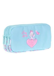 Kaukko Kids and Love Unicorn Printed Pencil Case