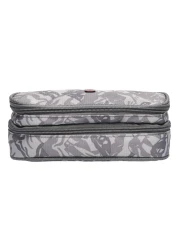 Wenger 2 Compartment Pencil Case Grey 23cm