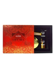 الرياح طقم هدية بخور وفحم BR1024 - متعدد الألوان - 3 قطع