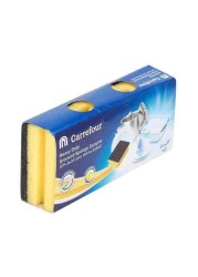 Carrefour Grooved Heavy Duty Scourer Multicolour 3 PCS