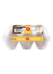 Carrefour Fresh White Eggs Medium 6 PCS