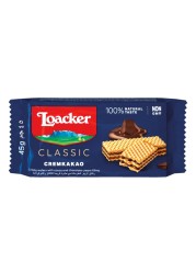 Loacker Classic Cremkakao Wafers, 45g Pack of 25