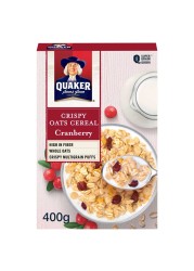 Quaker Crispy Oats Cereal Cranberry, 400g