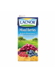 Lacnor No Added Sugar Mix Berries Juice 1L Pack of 2