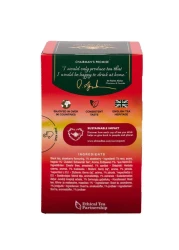 أحمد تي شاي أسود بنكهة الفراولة مع قطع الفاكهة، 20 كيس شاي