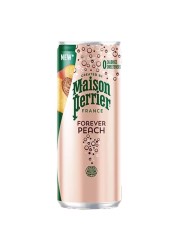 Maison Perrier Forever Peach Flavoured Sparkling Drink Slim Can 250ml Pack of 10