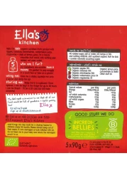 Ella&#39;s Kitchen The Red One Organic Squished Smoothie Fruits 6+ Months Baby Food, Gluten &amp; Dairy Free 90g Pack of 4