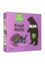 Bear No Added Sugar Blackcurrant Flavour Fruit Roll, 20g Pack of 5