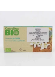 كارفور بيو ياسمين أخضر 20 كيس شاي