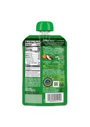 Gerber Organic Plant-tastic with Sweet Potato, Cherry Smash with Oats Puree Pouch for Toddler, 12 Months and Above, 99g