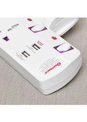 Oshtraco 2-Way Universal Wall Terminal Socket With Switch