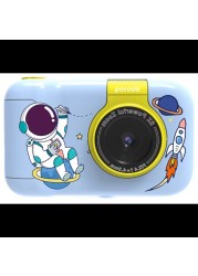 Porodo Lifestyle Kids Flip Digital Camera with Tripod Stand, 12MP (Extrapolated 48MP), 1080P Video, 2.4&quot; Widescreen, 180&deg; Flip Lens, 5 Color Filters, 4 Hours Battery Life, Blue
