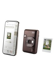 Fujifilm Instax Mini LiPlay Hybrid Instant Camera Deep Bronze
