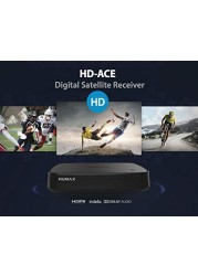 HUMAX HD-ACE Multi-Satellite Receiver MPEG-4 HD and SD Support all FTA Channels, Automatic Network Search Editing Sorting Multiple languages, 5.1 Dolby Digital Sound - Black