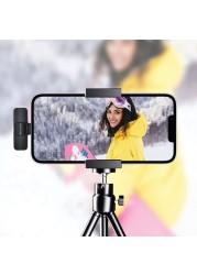 Green Lion Solo Wireless Microphone, 60mAh Battery, 20m Reception Range, Adaptive Noise Reduction, 360&deg; Surround Sound, USB-A/Type-C/Lightning Compatibility, 5-6 Hours Battery Life
