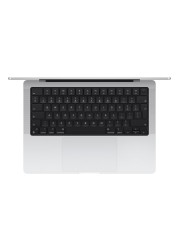 Apple MacBook Pro 14 Inch, 8GB RAM, 512GB SSD, Silver (Apple M3 Chip, 8-Core CPU And 10-Core GPU, English/Arabic Keyboard, MR7J3AB/A)