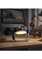 Powerology 300 Ansi Lumens Full HD Portable Projector with 1GB RAM 8GB Storage Built-in Battery and LCD light Mini Projector - Black