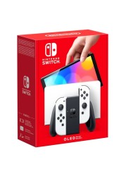 Nintendo Switch OLED Model Joy-Con White with Nyko Wireless Core Controller Clear for Nintendo Switch