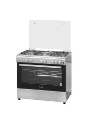 وولف باور موقد الغاز ذو 5 شعلات WCR950CI - فولاذ مقاوم للصدأ 90×60 سم