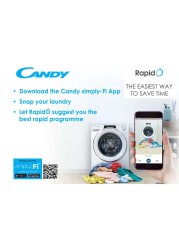 Candy Rapid O Washer Dryer 12.5kg Wash + 9kg Dry - ROW412596DWMCR19 - 1400rpm - Anthracite