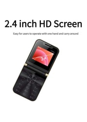 Hope Flip Mobile Phone with Auto Call Recording FM Radio, Speed Dial Magic Voice GSM Dual SIM Unlocked Foldable Cellphone