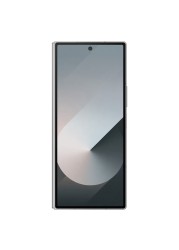 سامسونغ غالاكسي زد فولد 6 هاتف ذكي ثنائي الشريحة 12 غيغابايت RAM 256 غيغابايت 5G - فضي